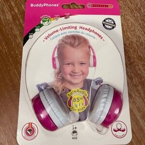 Buddyphones Discover Kids On-ear Wired Headphones - Pink